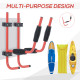 Kayak Canoe Heavy Duty Wall Mounted Storage Holder Rack Heavy Duty Storing Hangers Red