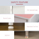 Chest of Drawers, Cloth Organizer Unit with 6 Fabric Drawers, Metal Frame and Wooden Top, Storage Cabinet for Kids Room, Living 