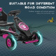 Kids Pedal Go Kart, with Adjustable Seat, Inflatable Tyres - Pink