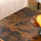 Coffee Table Industrial Side Table Living Room Table with Storage Shelf and Metal Frame for Home Office, 106L x 60W x 45Hcm