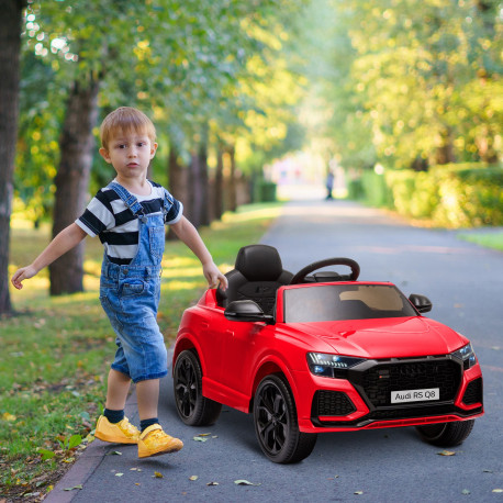 Audi RS Q8 Licensed Electric Car for Kids, 6V Kids' Electric Ride on with Remote Control, 7Ah Big Battery, Lights Bluetooth, Mus
