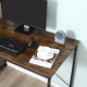 Reversible Computer Desk with Storage Shelves on Left or Right, Industrial Reversible Writing Desk for Home Office, Study, Easy 