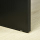 Modern Computer Desk, Home Office Table, Small Writing Desk with Storage Shelf, 90 x 50cm, Black Wood Grain
