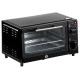 Mini Oven, 9L Countertop Electric Grill, Toaster Oven with Adjustable Temperature, Timer, Dishwasher Safe Baking Tray and Wire R