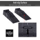 DURHAND 2 Pieces Car Ramps Heavy Duty 5 Ton Motorhome Levelling Ramps, Plastic Garage Workshop Car Lift, Portable Automotive Veh
