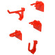 DURHAND 54 Pcs On-Wall Tool Equipment Holding Pegboard Home DIY Garage Organiser DIY w/ 50 Pegs 2 Shelves