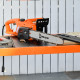 DURHAND Aluminium Electric Chainsaw with Double Brake Protection and Blade Cover, 2000 W, 40 cm, for Wood, Trees and Branches, O