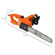 DURHAND Aluminium Electric Chainsaw with Double Brake Protection and Blade Cover, 2000 W, 40 cm, for Wood, Trees and Branches, O