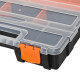 DURHAND Set Of 4 Plastic DIY Tool Storage Boxes w/ Inside Dividers Locking Lids Home Garage Organisation Stacking Arts Crafts Bo