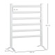 Electric Towel Warmer, 6 Bar Aluminum Heated Towel Rail, Wall Mounted &amp; Free Standing Towel Drying Rack for Bathroom, Plug-in, S