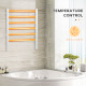 Electric Towel Warmer, 6 Bar Aluminum Heated Towel Rail, Wall Mounted &amp; Free Standing Towel Drying Rack for Bathroom, Plug-in, S
