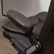Executive Office Chair with Massage and Heat, High Back PU Leather Massage Office Chair with Adjustable Height, Brown