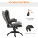 Executive Office Chair with Massage and Heat, High Back PU Leather Massage Office Chair with Adjustable Height, Brown