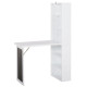 Wall Mounted Computer Desk, Folding Study Table with Black Board and Bookshelf, Multifunctional Floating Writing Desk for Home O
