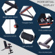 Foldable Weight Bench, Adjustable Strength Training Sit Up Ab Bench, Incline/Decline, Red