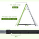 Football Training Net, Soccer Kickback Target Goal Both Side Rebounder Net, Adjustable Angle Goal Training Set for Kids and Chil