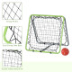 Football Training Net, Soccer Kickback Target Goal Both Side Rebounder Net, Adjustable Angle Goal Training Set for Kids and Chil