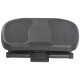 0-30° Three-Height Under-Desk Support Footrest - Black