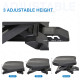 0-30° Three-Height Under-Desk Support Footrest - Black