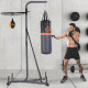 Freestanding Boxing Punch Bag &amp; Speed Ball Station Hanging Frame Training Exercise Platform Home Gym Heavy Duty, Grey