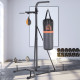 Freestanding Boxing Punch Bag &amp; Speed Ball Station Hanging Frame Training Exercise Platform Home Gym Heavy Duty, Grey