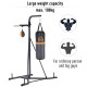 Freestanding Boxing Punch Bag &amp; Speed Ball Station Hanging Frame Training Exercise Platform Home Gym Heavy Duty, Grey