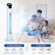 31&quot; Freestanding Tower Fan, 3 Speed 3 Mode, 7.5H Timer, Oscillating, LED Panel, Remote Control, 31 Inch Standing Fan, White