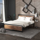 King Size Metal Bed Frame with Headboard &amp; Footboard, Strong Slat Support Full Bed Frame w/ Underbed Storage Space, Bedroom Furn