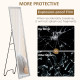 Full Length Mirror Free Standing Mirror Dressing Mirror with PS Frame Modern Wall Mirror for Living Room and Bedroom 34 x 144cm,
