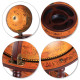 Globe Shaped Retro Style Mini Bar Drink Cabinet Movable Wine Alcohol Beverage Storage Trolley Glass Bottle Holder with Wheels 36