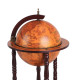 Globe Shaped Retro Style Mini Bar Drink Cabinet Movable Wine Alcohol Beverage Storage Trolley Glass Bottle Holder with Wheels 36