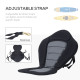 Deluxe Kayak Seat Sit On Top Padded Backrest Canoe Rafting Sports High Back Detachable