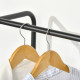 Industrial Hanging Clothes Rail, Clothes Rack with 6 Fabric Drawers, Open Wardrobe Organiser for Hallway, Bedroom and Closet, Ru