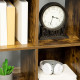 Industrial Style Storage Shelf, Bookcase, Bookshelf with 6 Compartments, Freestanding Shelving Unit for Living Room, Home Study,