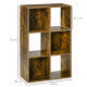 Industrial Style Storage Shelf, Bookcase, Bookshelf with 6 Compartments, Freestanding Shelving Unit for Living Room, Home Study,
