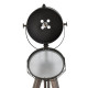 Industrial Style Adjustable Tripod Floor Lamp for Living Room Bedroom, Vintage Spotlight Reading Lamp with Wood Legs, 115-155cm,