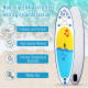 Inflatable Stand Up Paddle Board, 10&#039; x 30&quot; x 4&quot;, Non-Slip SUP, with ISUP Accessories, Hand Pump, 1 Fin, Adj Paddle, Backpack fo