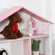 Kids Bookshelf Chest w/ Drawer with Wheels Baby Toy Wood Organizer Display Stand Storage Cabinet 80x34x130cm Pink