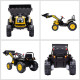 6V Electric Kids Ride On Digger Excavator Construction Tractor Music Headlight for 3-5 years Yellow