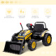 6V Electric Kids Ride On Digger Excavator Construction Tractor Music Headlight for 3-5 years Yellow