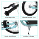 Kick Scooters for Kids with Adjustable Height, Anti-Slip Deck, Dual Brakes, Rubber Tyres, for Boys and Girls Aged 5+ Years Old -