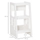 Kids Step Stool, Adjustable Standing Platform, Toddler Kitchen Stool