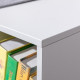 Kids Bookcase Shelf Storage Cabinet Unit, Living Room Sideboard w/ Six Compartments for Toys, Books - Grey
