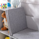 Kids Bookcase Shelf Storage Cabinet Unit, Living Room Sideboard w/ Six Compartments for Toys, Books - Grey