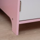 Kids Desk And Chair Set 2 PCs Childrens Table And Chair Set Multi Use Toddler Furniture with Whiteboard, Storage - Pink