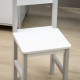Kids Table and Chair Set w/ Whiteboard - Grey
