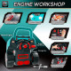 Kids Truck Engine Toy Set, with Horn, Light, Car Key, for Ages 3-5 Years - Teal