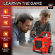 Kids Truck Engine Toy Set, Toddler Educational Car Service Station Playset, Take Apart Workshop, w/ RC Car Key, Steering wheel, 