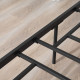King Metal Bed Frame Solid Bedstead Base with Headboard and Footboard, Metal Slat Support and Underbed Storage Space, Bedroom Fu