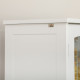 Kitchen Cupboard, Freestanding Storage Cabinet with 2 Adjustable Shelves, Drawer and Glass Door for Living Room, Dining Room, 16